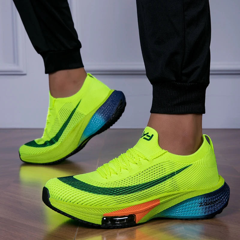 Running Shoes Lightweight Breathable Limon Green