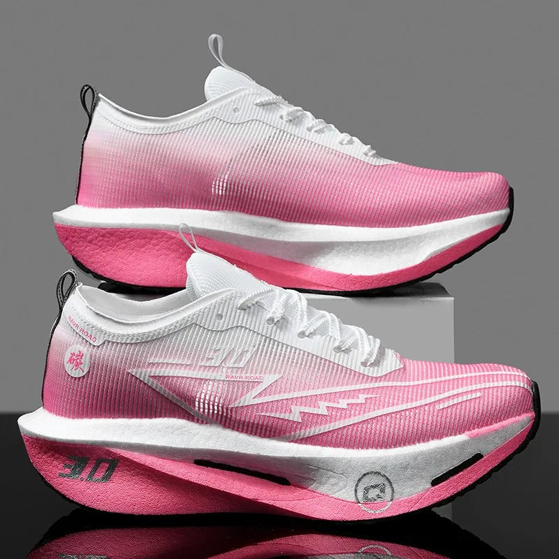 Running Shoes Carbon Plate Road Racing Pink