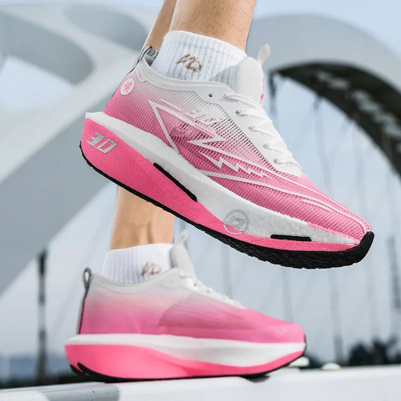 Running Shoes Carbon Plate Road Racing Pink