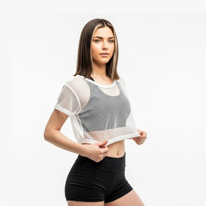 Women's Mesh T-Shirt for Running & Yoga