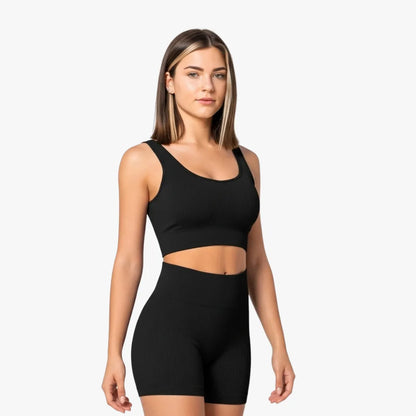 Women's Seamless Ribbed Workout Set