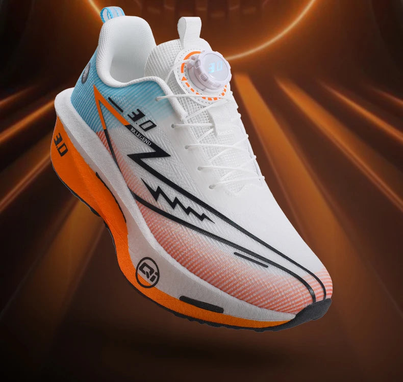 Running Shoes Carbon Plate Road Racing White Orange