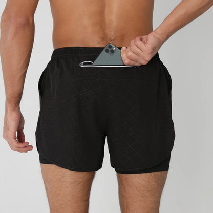 Men's 2-in-1 Quick-Dry Running Shorts