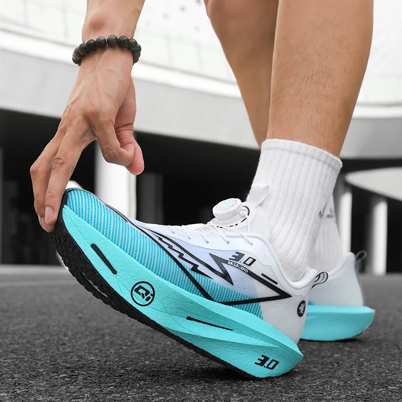 Men's Carbon Plate Running Shoes Sneakers Road Racing Shock-Absorbing Marathon Racing Athletics Training Sports Shoes for Women