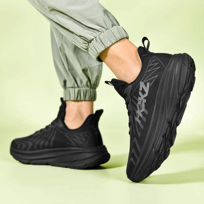 Men Running Shoes Cushioning Mesh Breathable Race Outdoor Trainer Sneakers Off-road Non-Slip Couple Luxury shoes Jogging Shoes