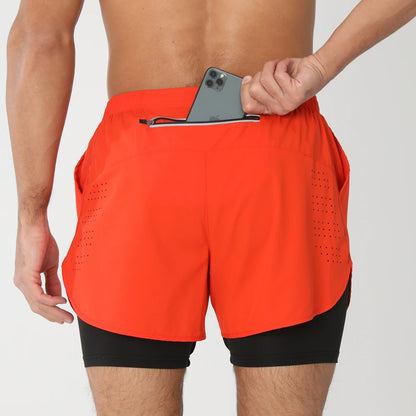 Men's 2-in-1 Quick-Dry Running Shorts