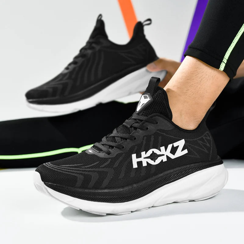 Men Running Shoes Cushioning Mesh Breathable Race Outdoor Trainer Sneakers Off-road Non-Slip Couple Luxury shoes Jogging Shoes