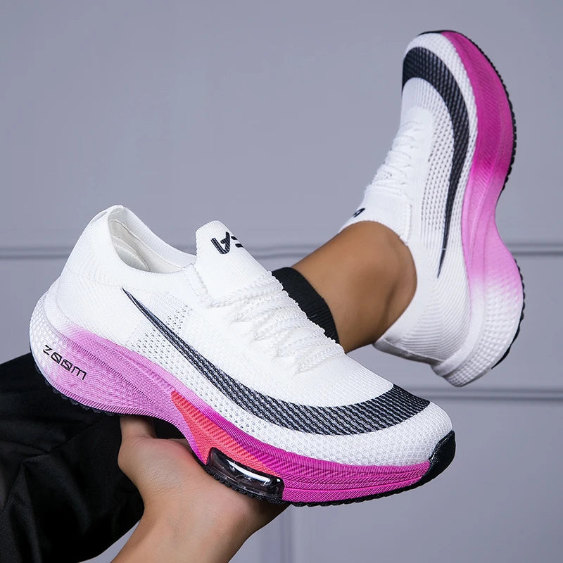Autumn Unisex Run Shoes Breathable Mesh Ultra Light Cushioning Sneakers Couples Slow Jogging Anti Slip Men Women Tennis Shoes