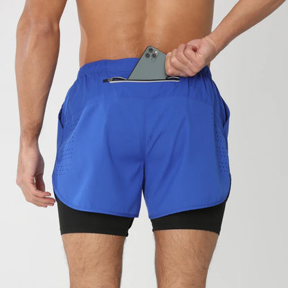 Men's 2-in-1 Quick-Dry Running Shorts