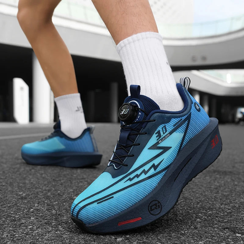 Men's Carbon Plate Running Shoes Sneakers Road Racing Shock-Absorbing Marathon Racing Athletics Training Sports Shoes for Women