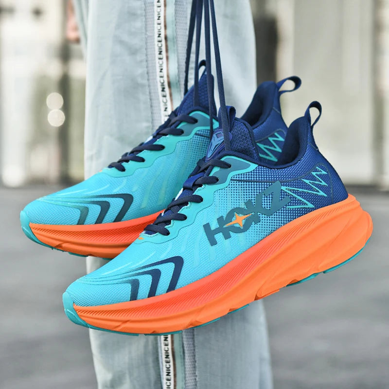 Men Running Shoes Cushioning Mesh Breathable Race Outdoor Trainer Sneakers Off-road Non-Slip Couple Luxury shoes Jogging Shoes