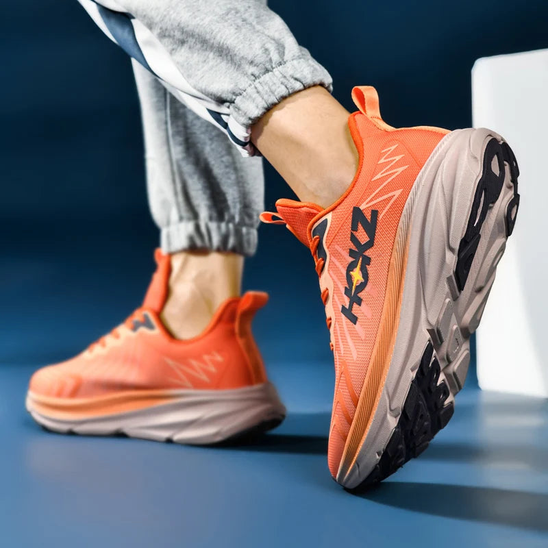 Men Running Shoes Cushioning Mesh Breathable Race Outdoor Trainer Sneakers Off-road Non-Slip Couple Luxury shoes Jogging Shoes