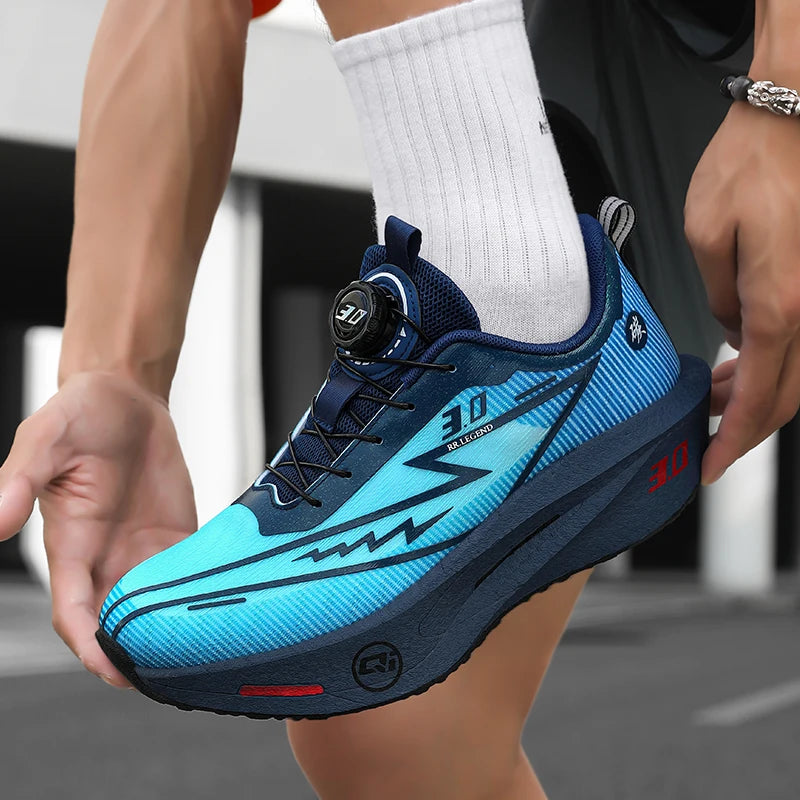 Men's Carbon Plate Running Shoes Sneakers Road Racing Shock-Absorbing Marathon Racing Athletics Training Sports Shoes for Women