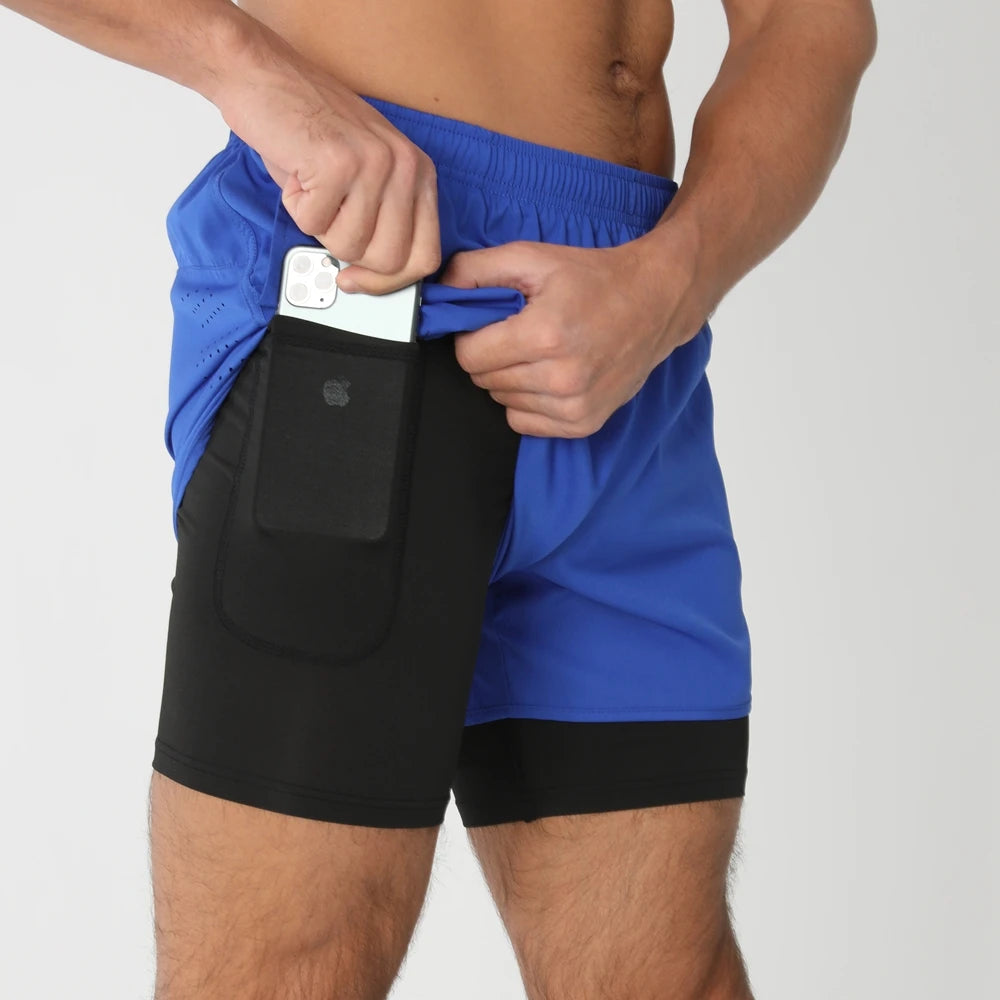 Men's 2-in-1 Quick-Dry Running Shorts