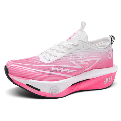 Running Shoes Carbon Plate Road Racing Pink