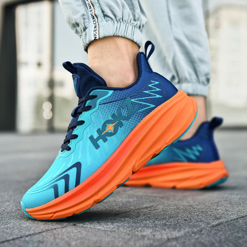 Men Running Shoes Cushioning Mesh Breathable Race Outdoor Trainer Sneakers Off-road Non-Slip Couple Luxury shoes Jogging Shoes