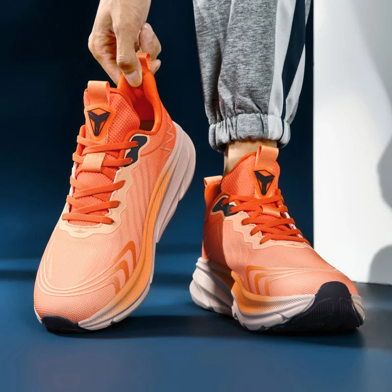 Men Running Shoes Cushioning Mesh Breathable Race Outdoor Trainer Sneakers Off-road Non-Slip Couple Luxury shoes Jogging Shoes