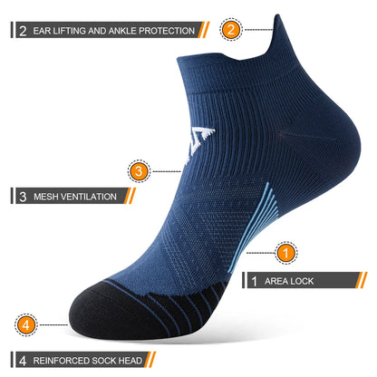 3 pair - Elite Performance Running Socks | 60% Polyester