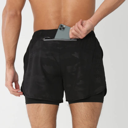 Men's 2-in-1 Quick-Dry Running Shorts