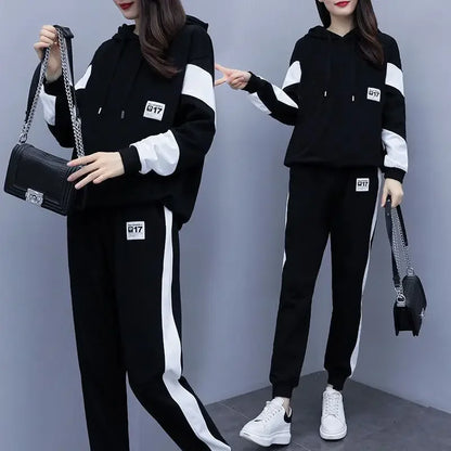 Korean-Style Two-Piece Casual Running Outfit