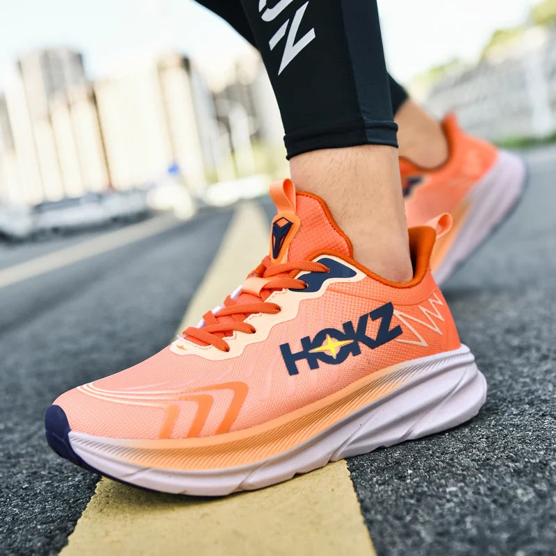 Men Running Shoes Cushioning Mesh Breathable Race Outdoor Trainer Sneakers Off-road Non-Slip Couple Luxury shoes Jogging Shoes