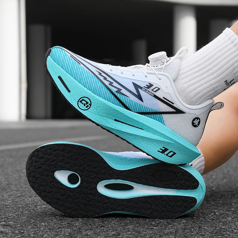 Men's Carbon Plate Running Shoes Sneakers Road Racing Shock-Absorbing Marathon Racing Athletics Training Sports Shoes for Women