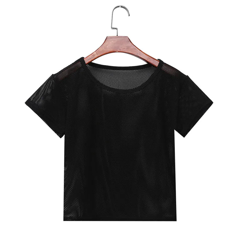 Women's Mesh T-Shirt for Running & Yoga