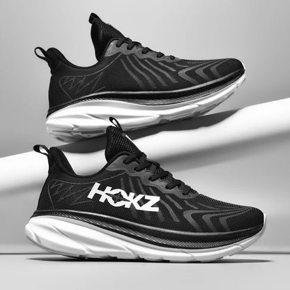 Lightweight Running Shoes Daily Comfort Black White