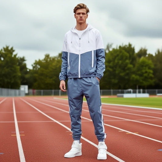 Men's Tracksuit Lightweight Windbreaker Set | Casual and Running