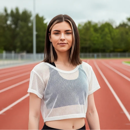 Women's Mesh T-Shirt for Running & Yoga