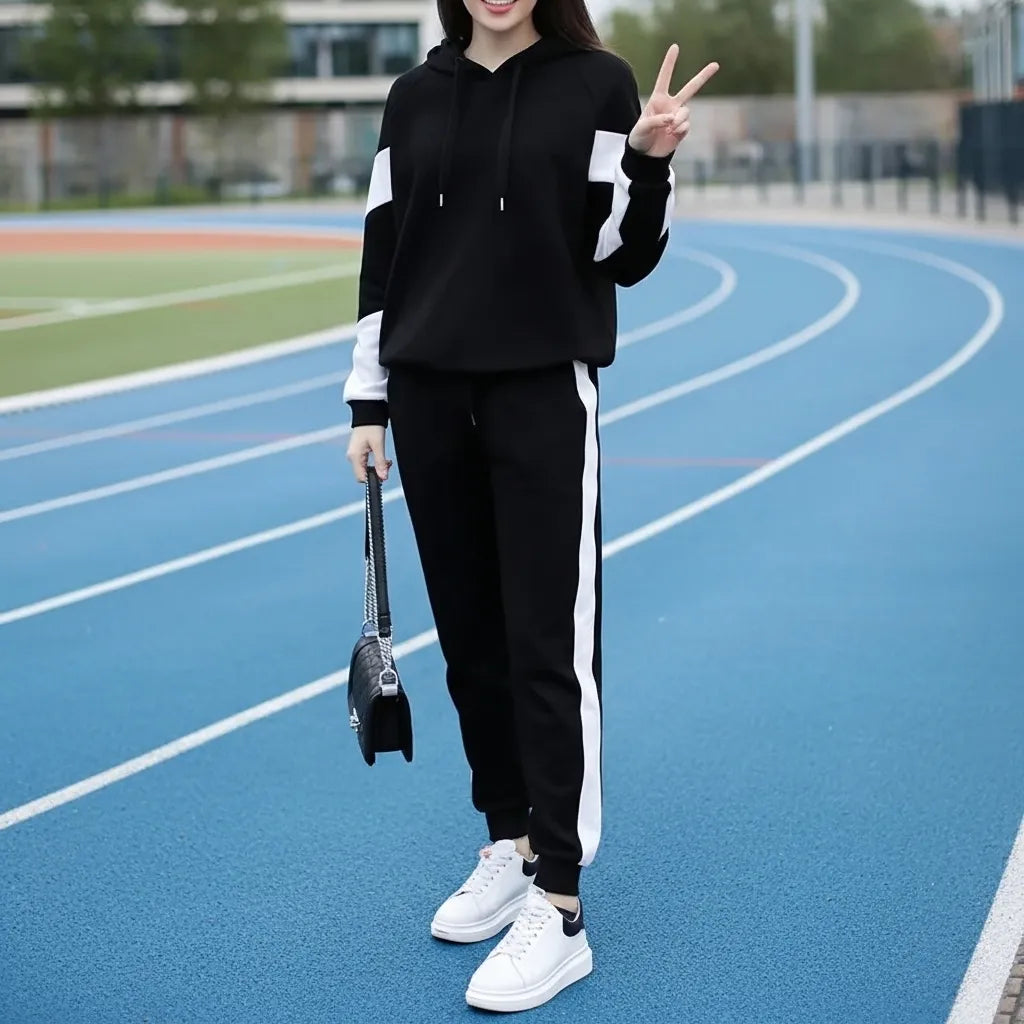Korean-Style Two-Piece Casual Running Outfit